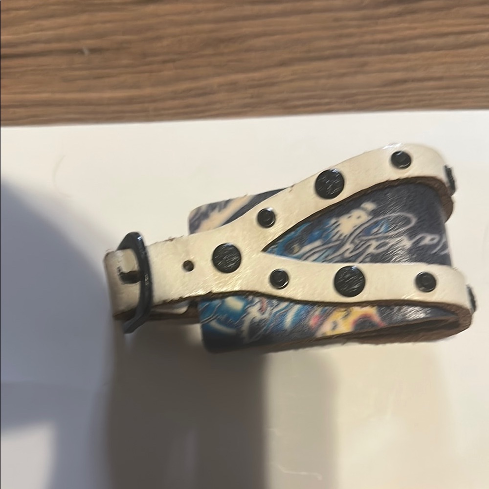 Ed Hardy Black and Cream Women's Bracelet